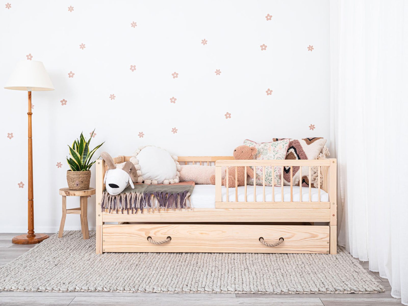 Toddler Bed, Kids bed, House bed Luno-Moon 2-in-1