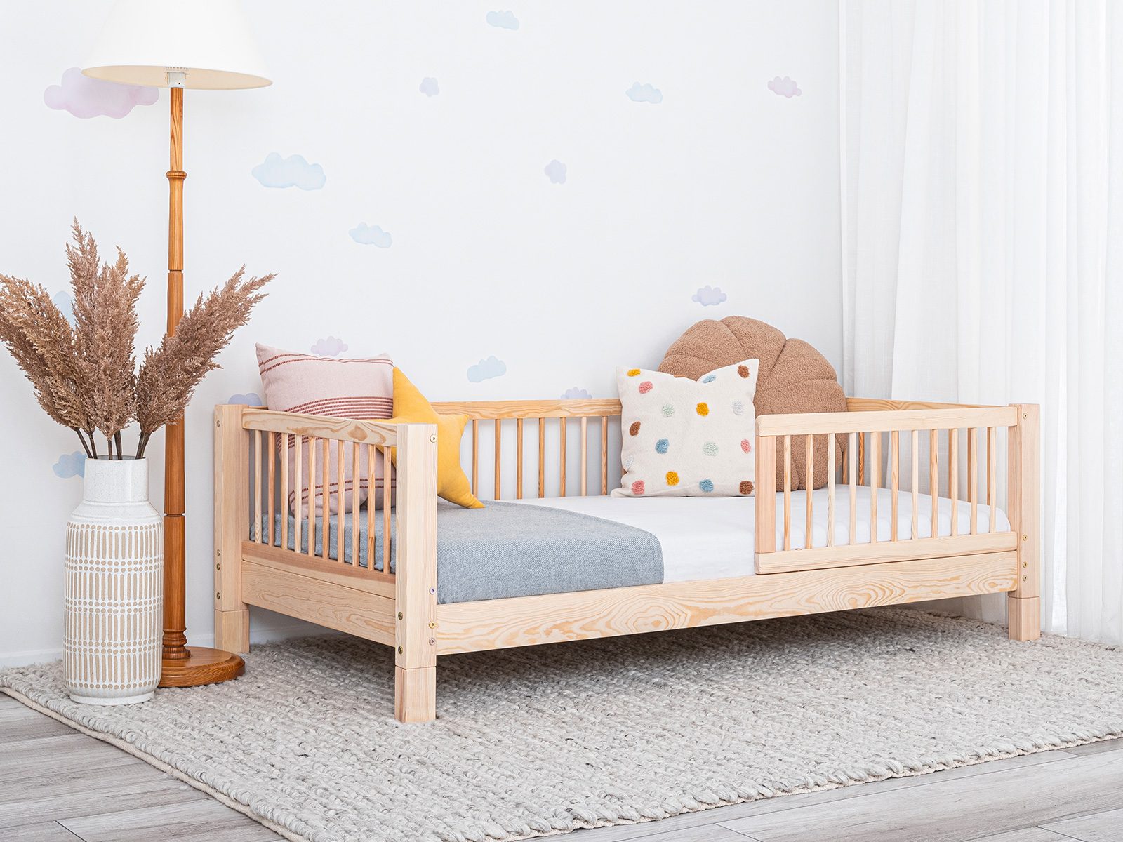 Bodenbett Hausbett Kuu-Moon 2in1