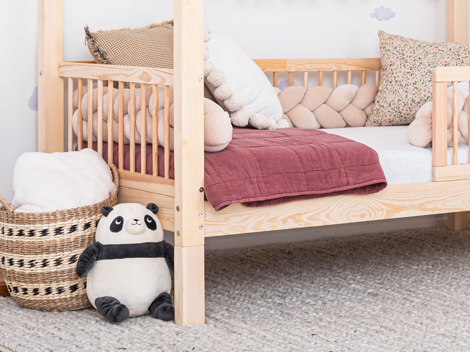 Bodenbett Hausbett Kuu-Moon 2in1