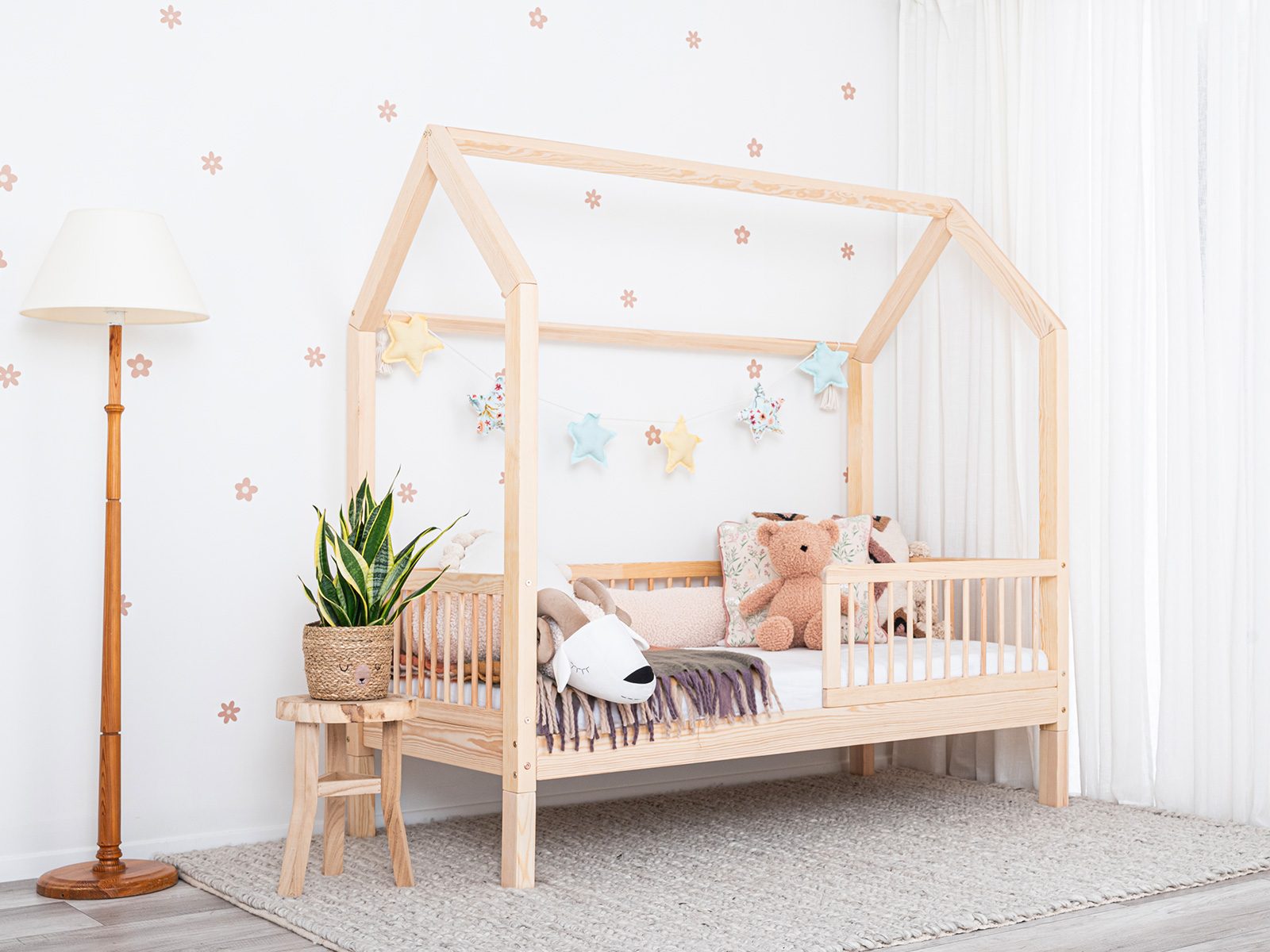 Toddler Bed, Kids bed, House bed Luno-Moon 2-in-1