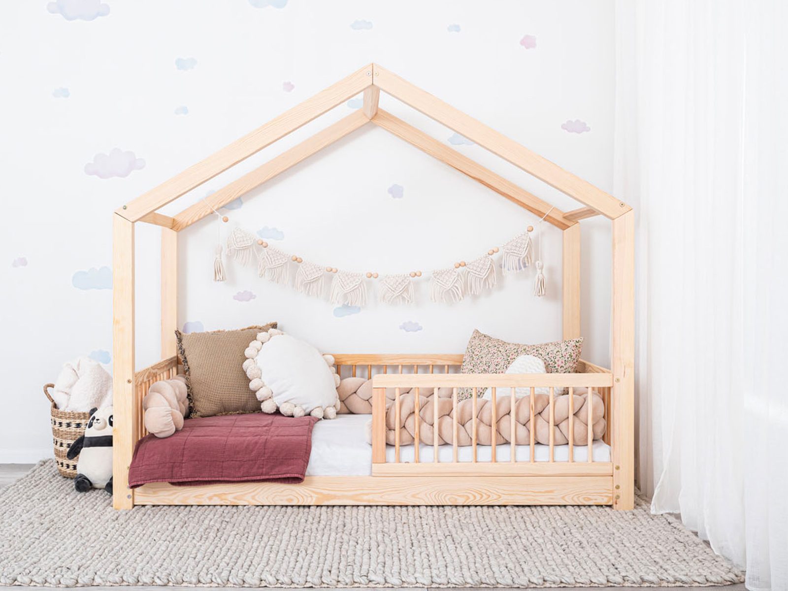 Bodenbett Hausbett Kuu-Moon 2in1