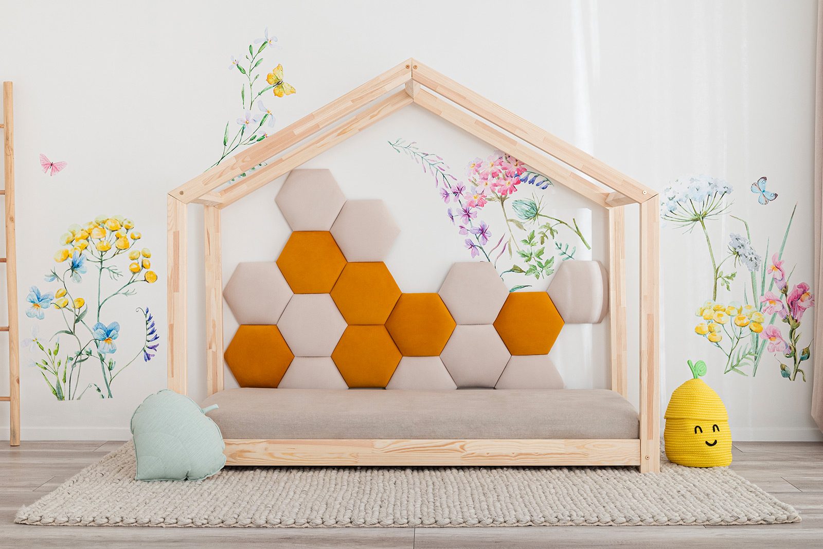 Upholstered wall panels - Honeycomb
