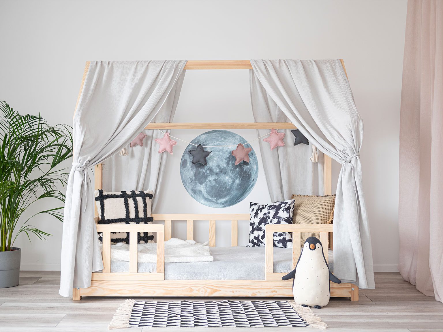 House bed canopy Luno - set of 2