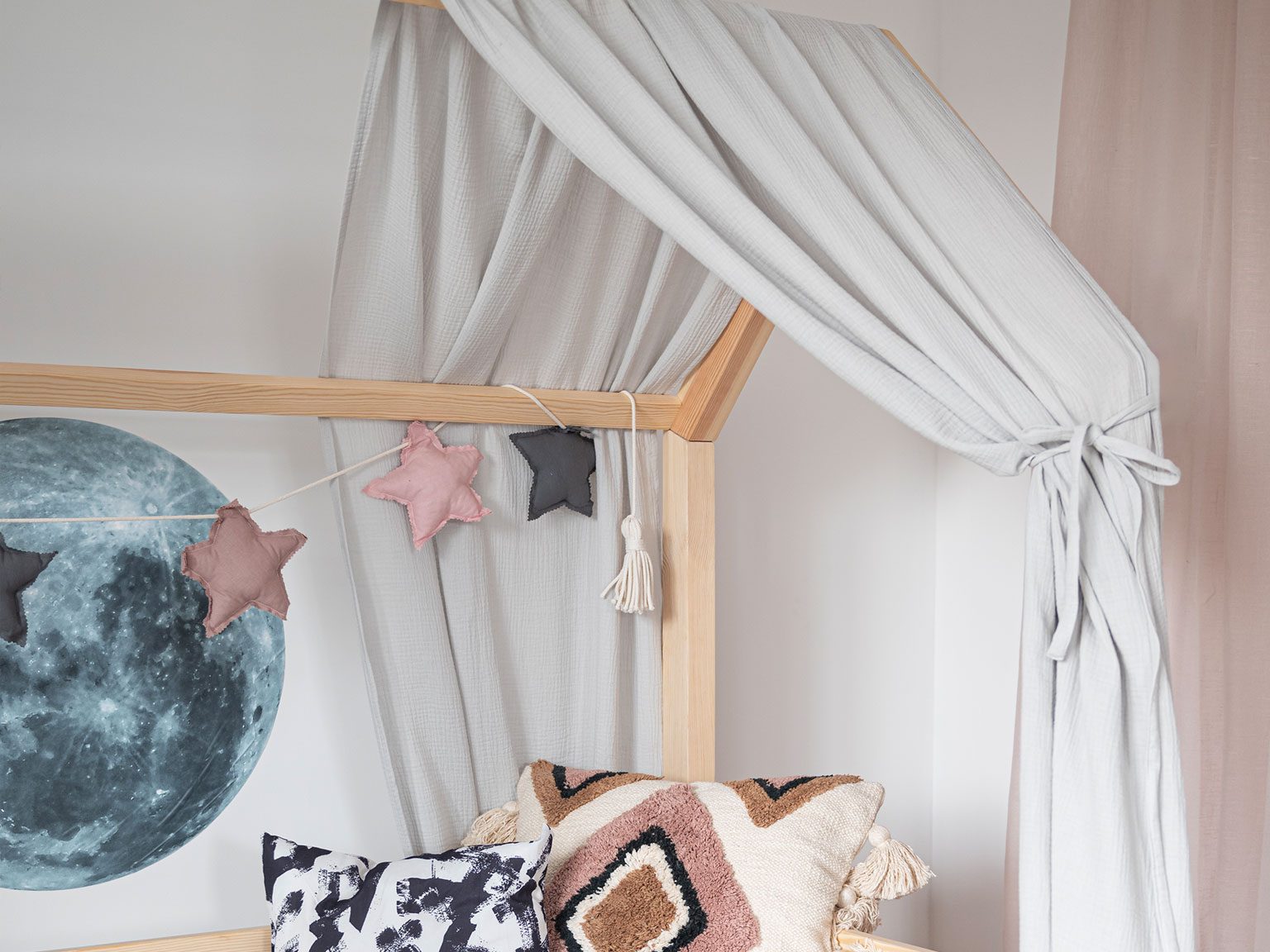 House bed canopy Luno - set of 2