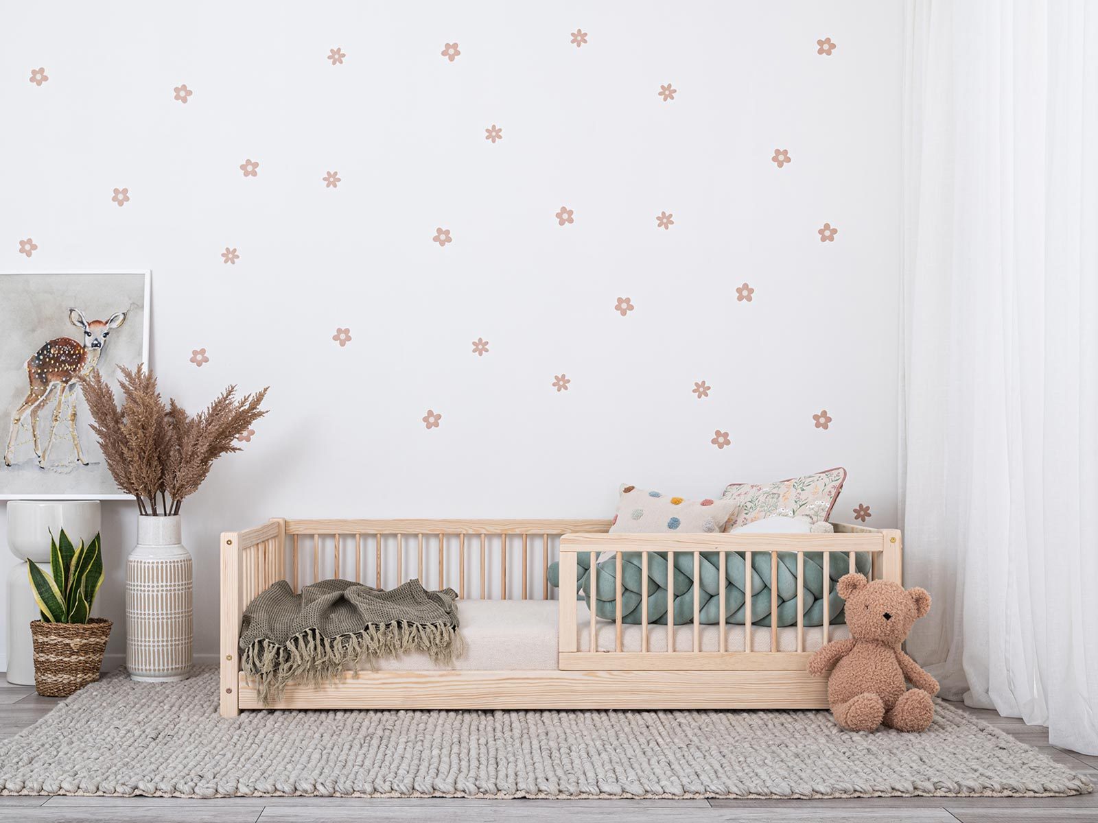 In the picture: Toddler Bed, Kids bed Moon, 160x80cm