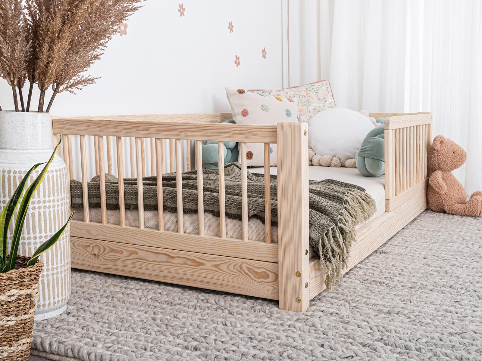 In the picture: Toddler Bed, Kids bed Moon, 160x80cm