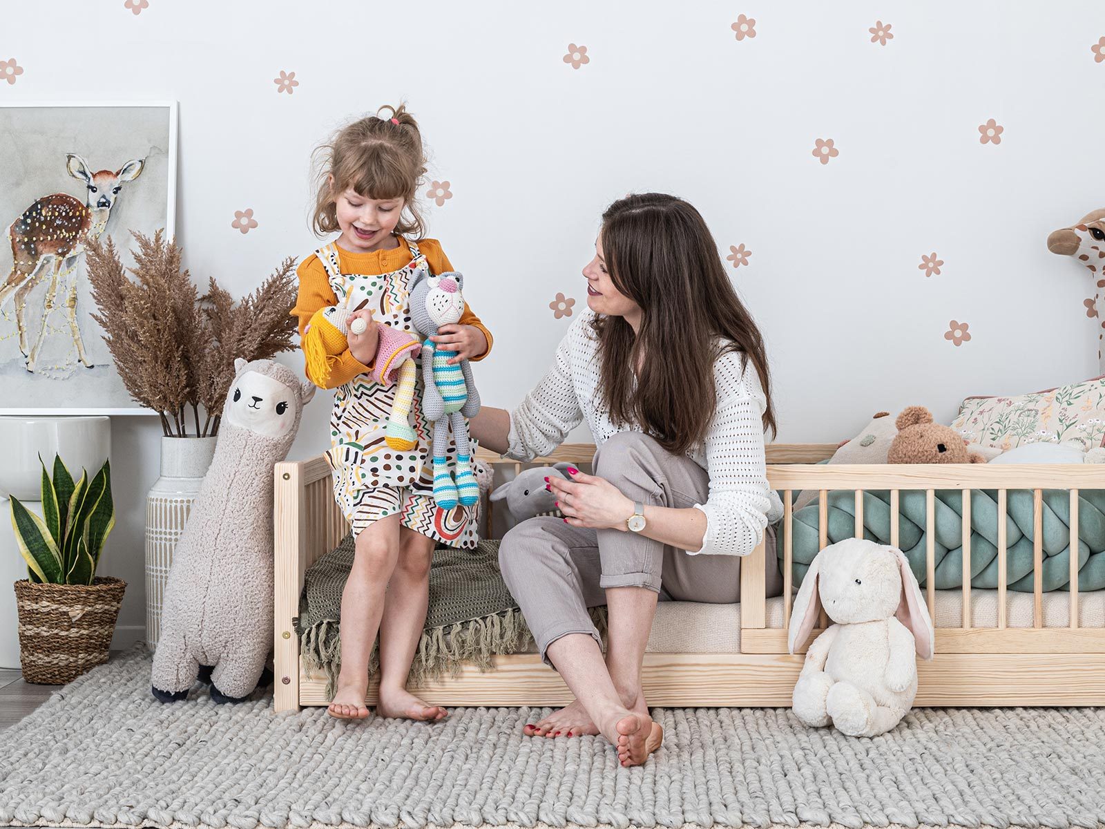 In the picture: Toddler Bed, Kids bed Moon, 160x80cm