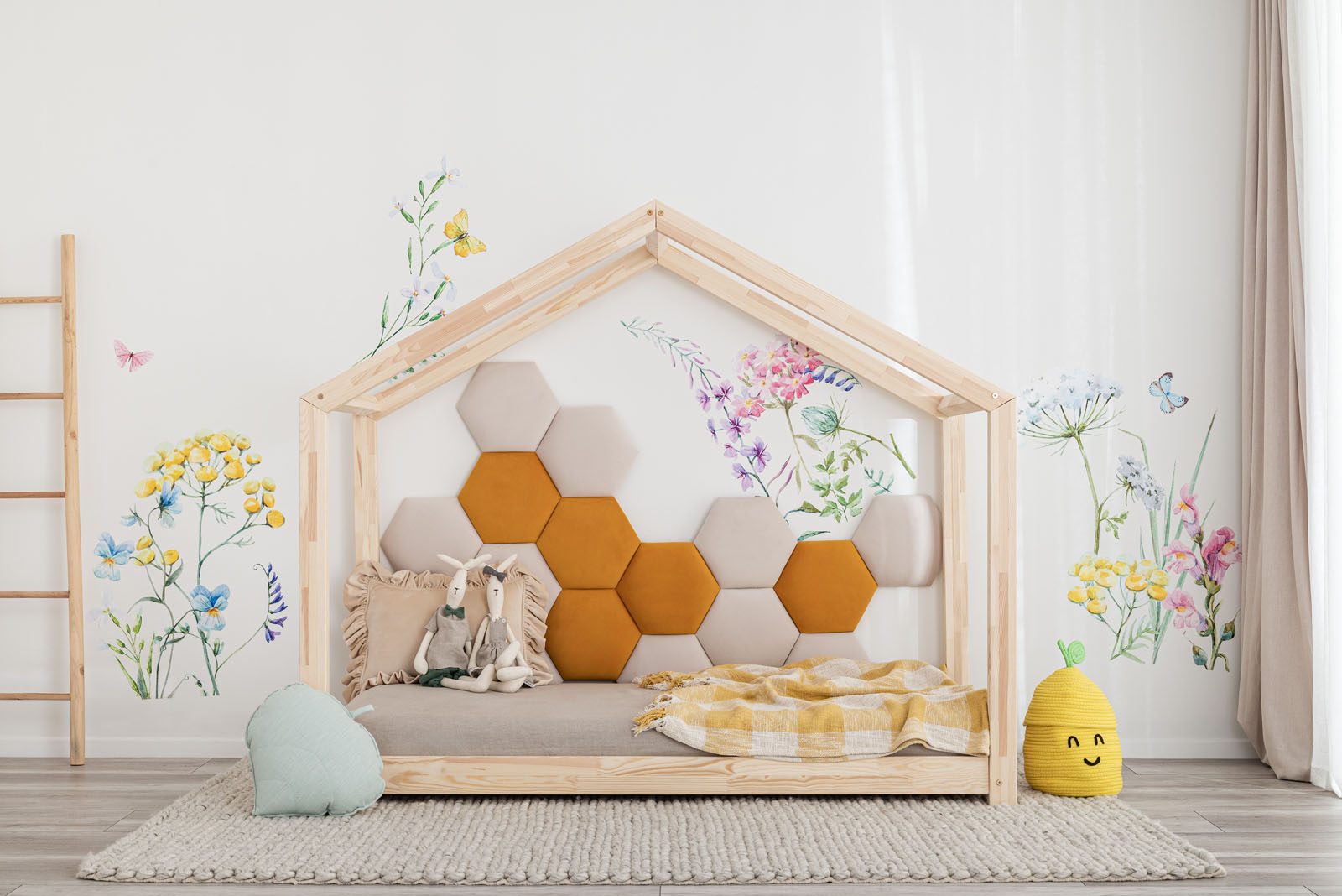 Upholstered wall panels - Honeycomb