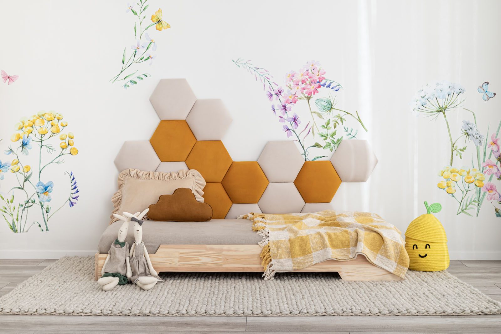Upholstered wall panels - Honeycomb