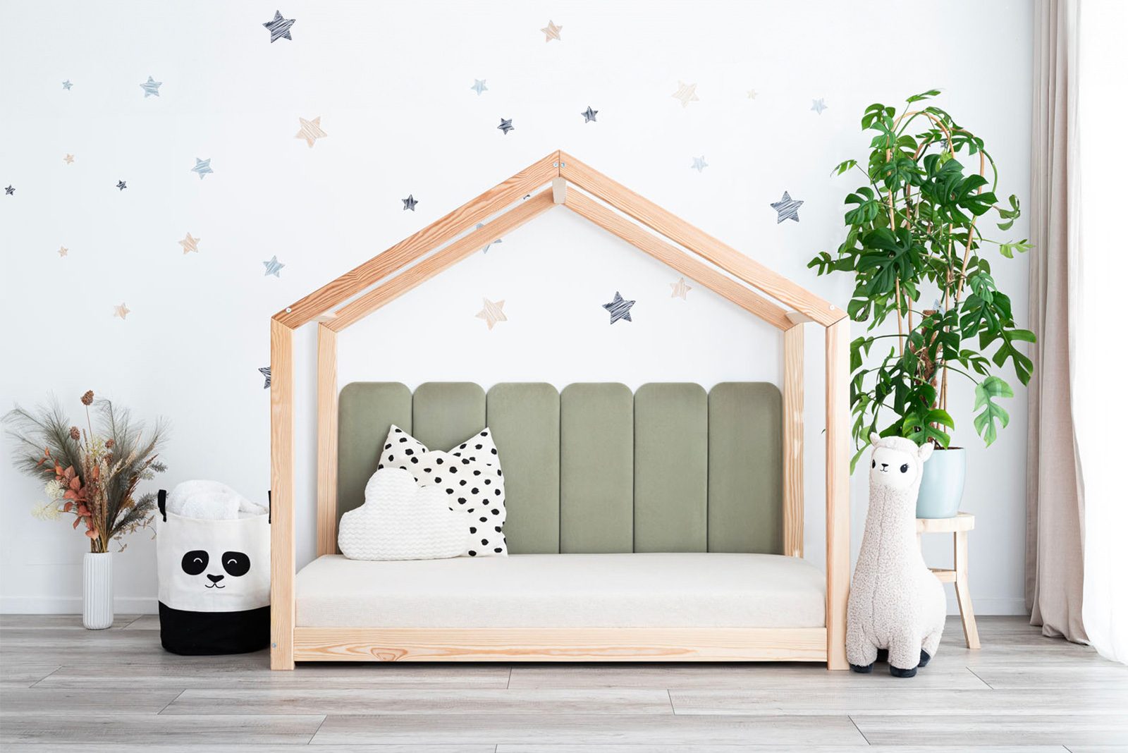 Upholstered wall panels - Bars - Sage 34