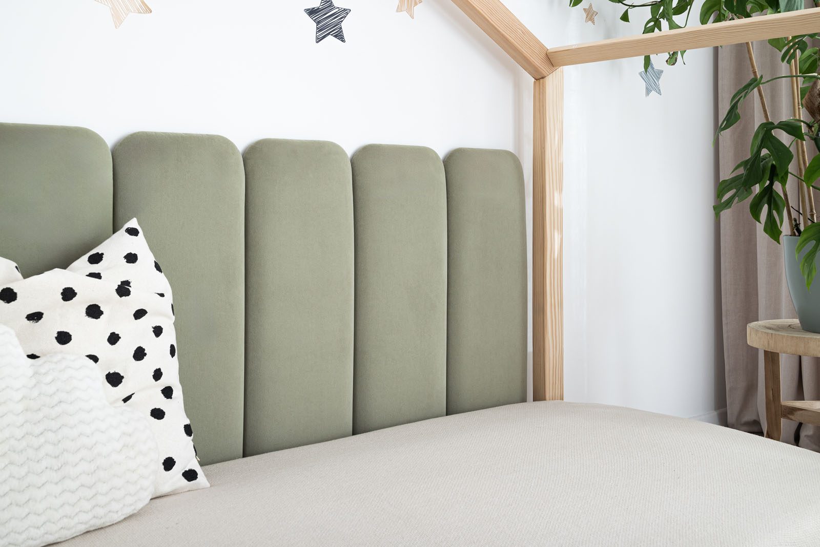 Upholstered wall panels - Bars - Sage 34