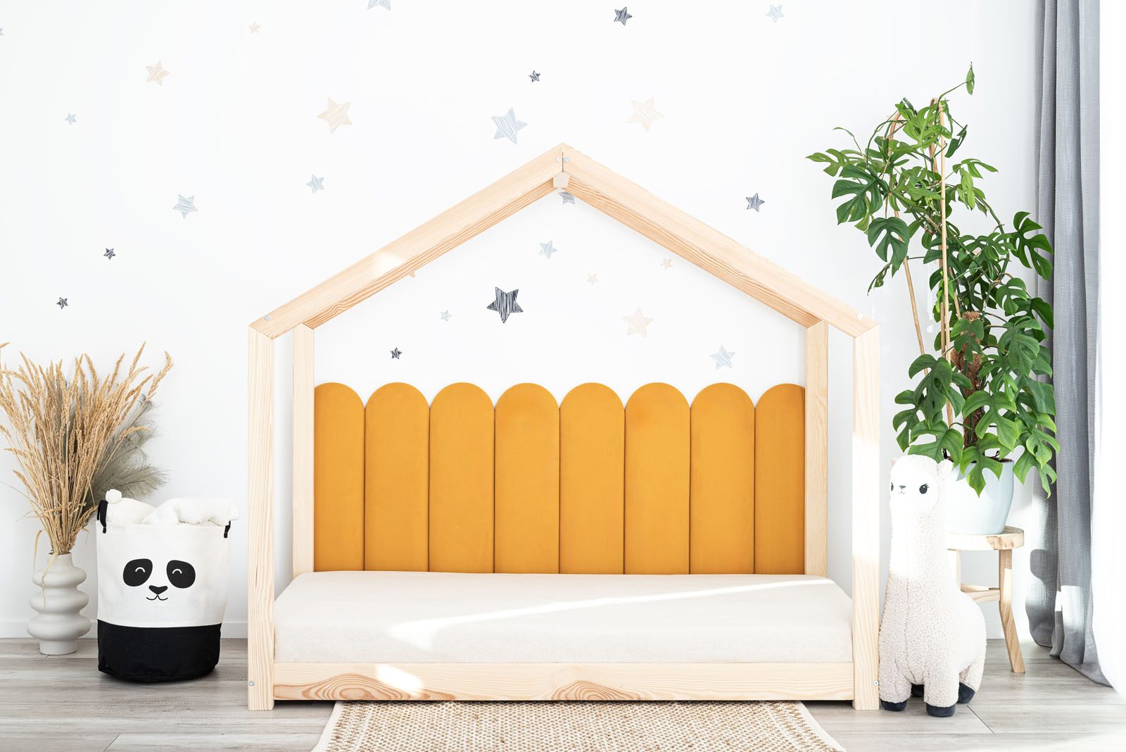 Upholstered wall panels - Ladyfingers - Sunny yellow 48