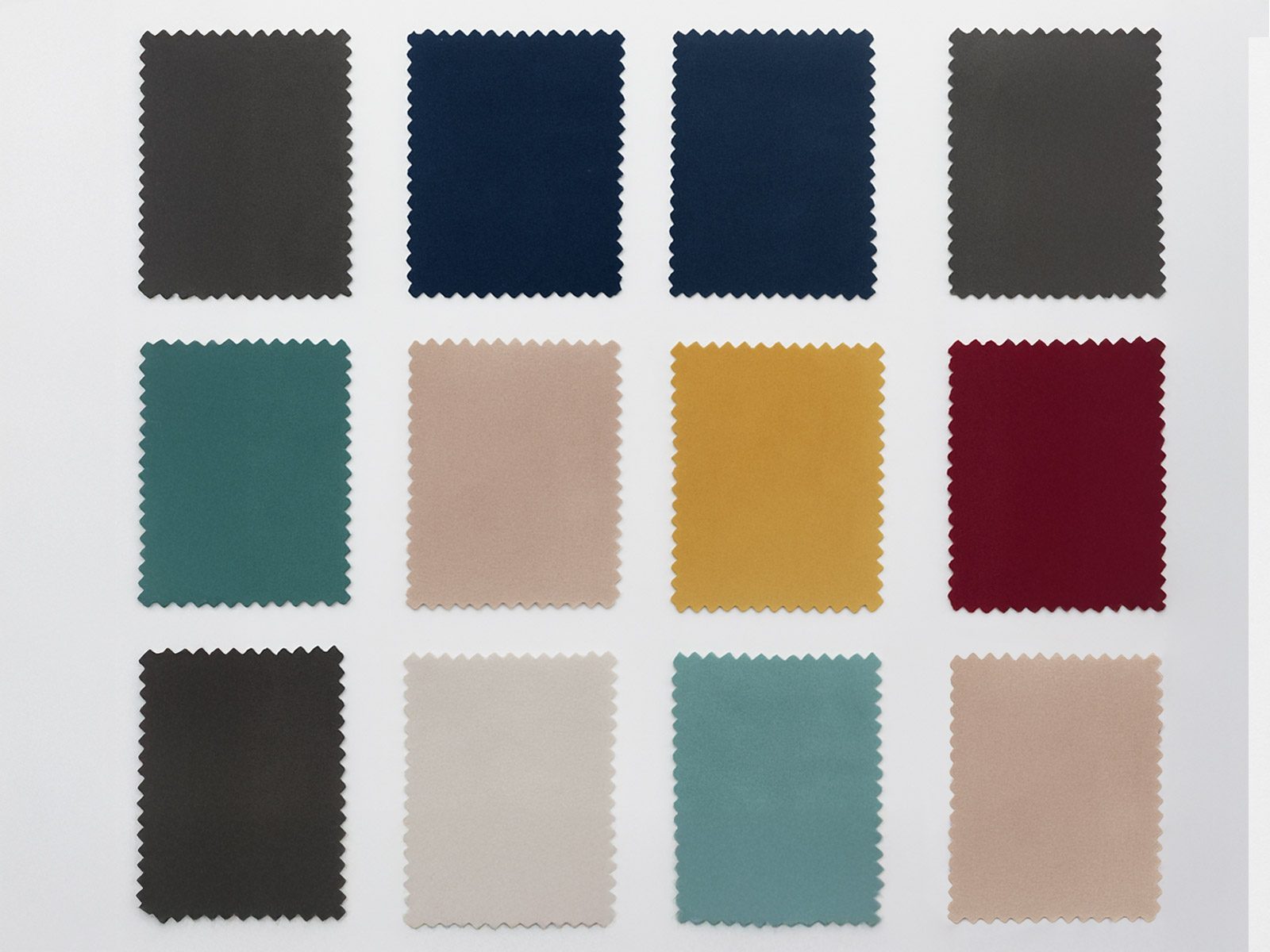 Upholstered fabric samples