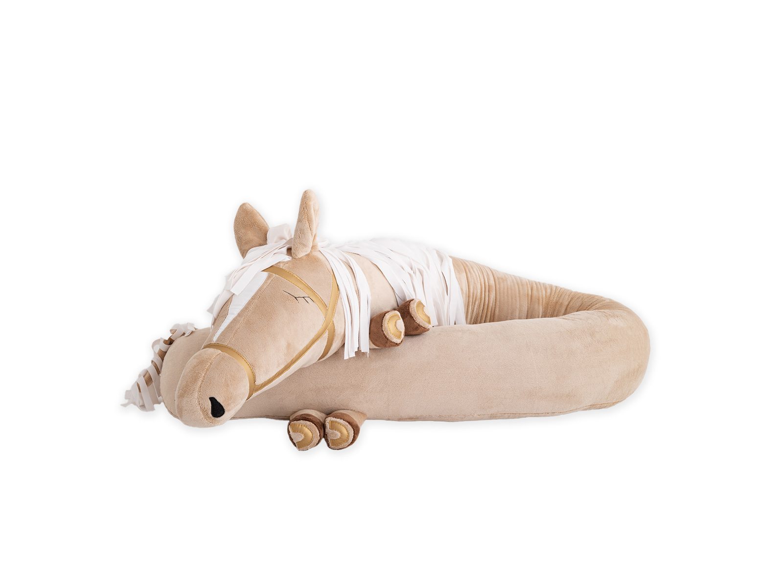 Bed Bumper - Beige Horse