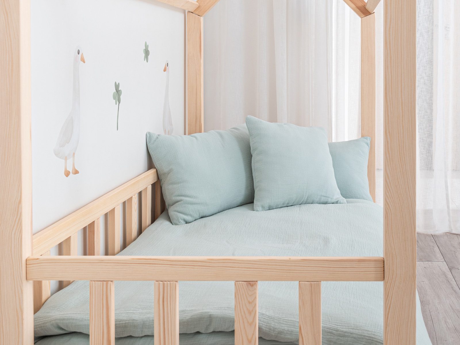 Bettdecke aus Musselin - Mint