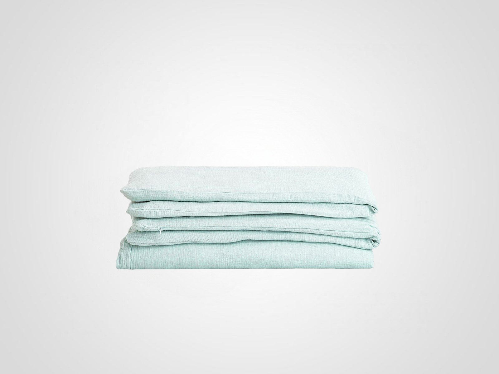 Bettdecke aus Musselin - Mint