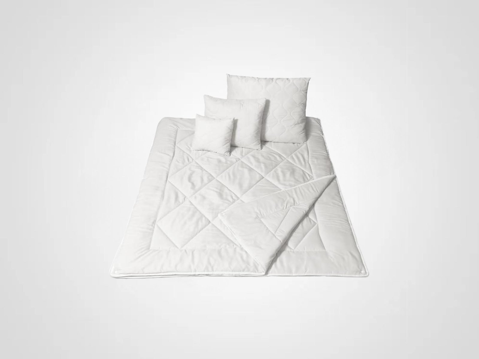 Duvet with pillows