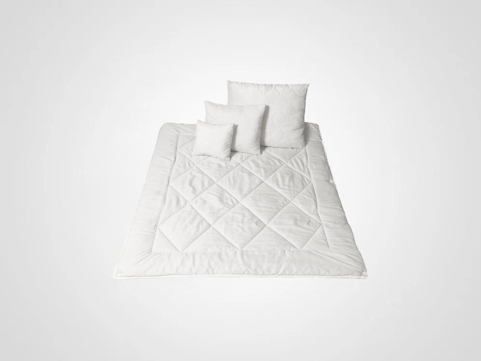 Duvet with pillows
