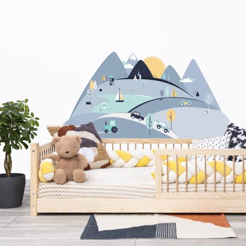 Wandsticker Berge Blaue