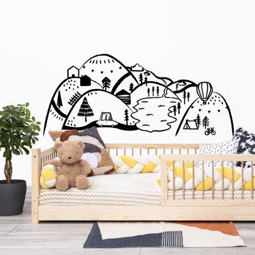 Wandsticker Berge Schwarze