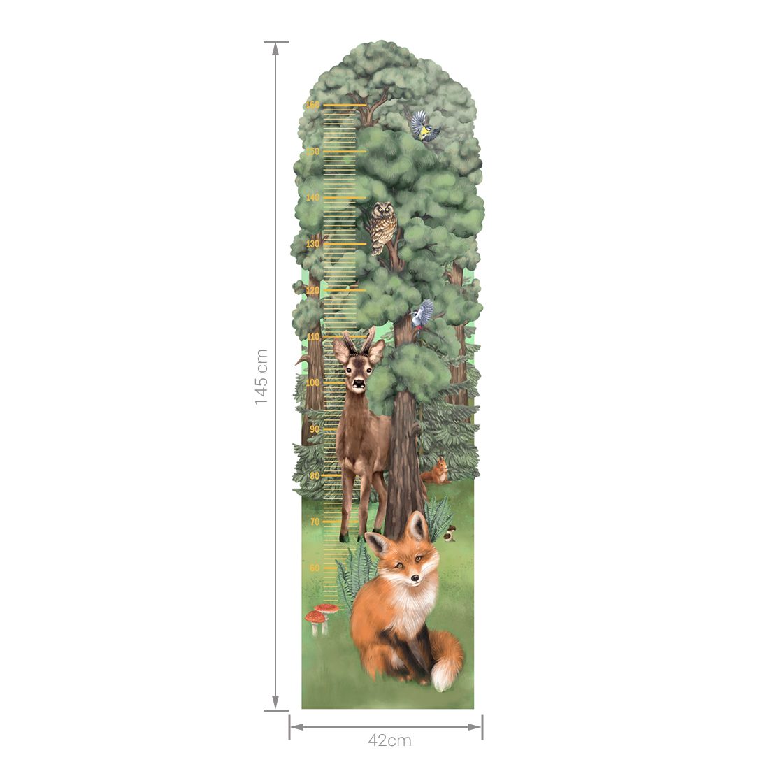Wandaufkleber Wachstumsmaßnahme Wald