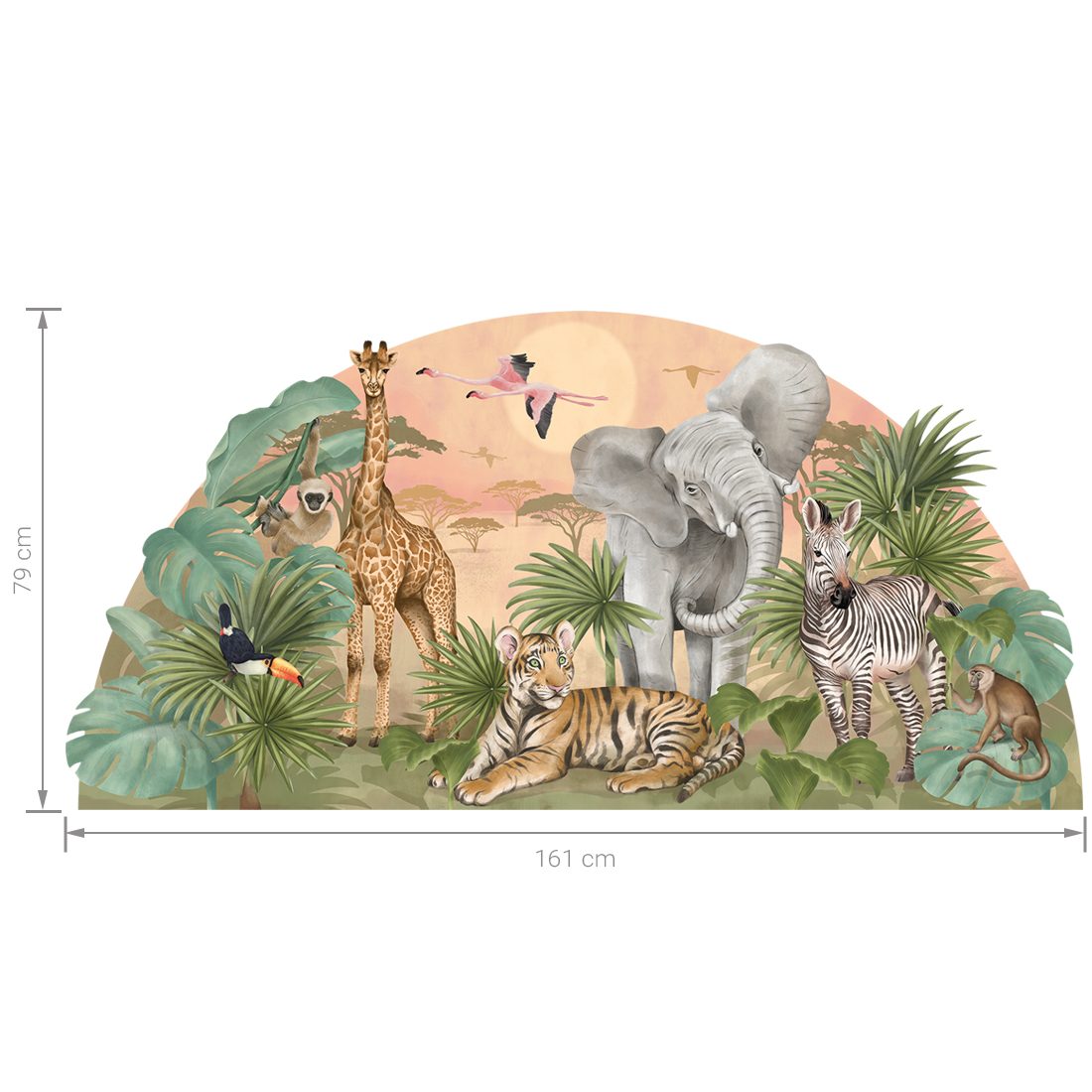 Wall stickers Meadow safari