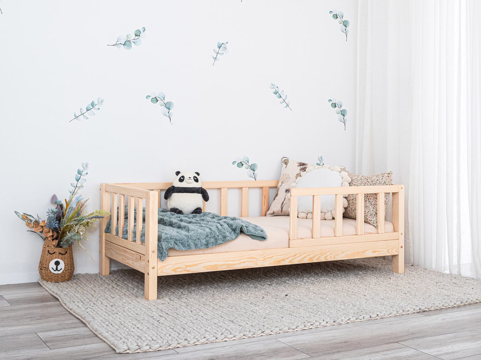 Moon 2in1, Rail design: Flat, Height of legs: 10 cm, Entrance: left, Railing length: ½.