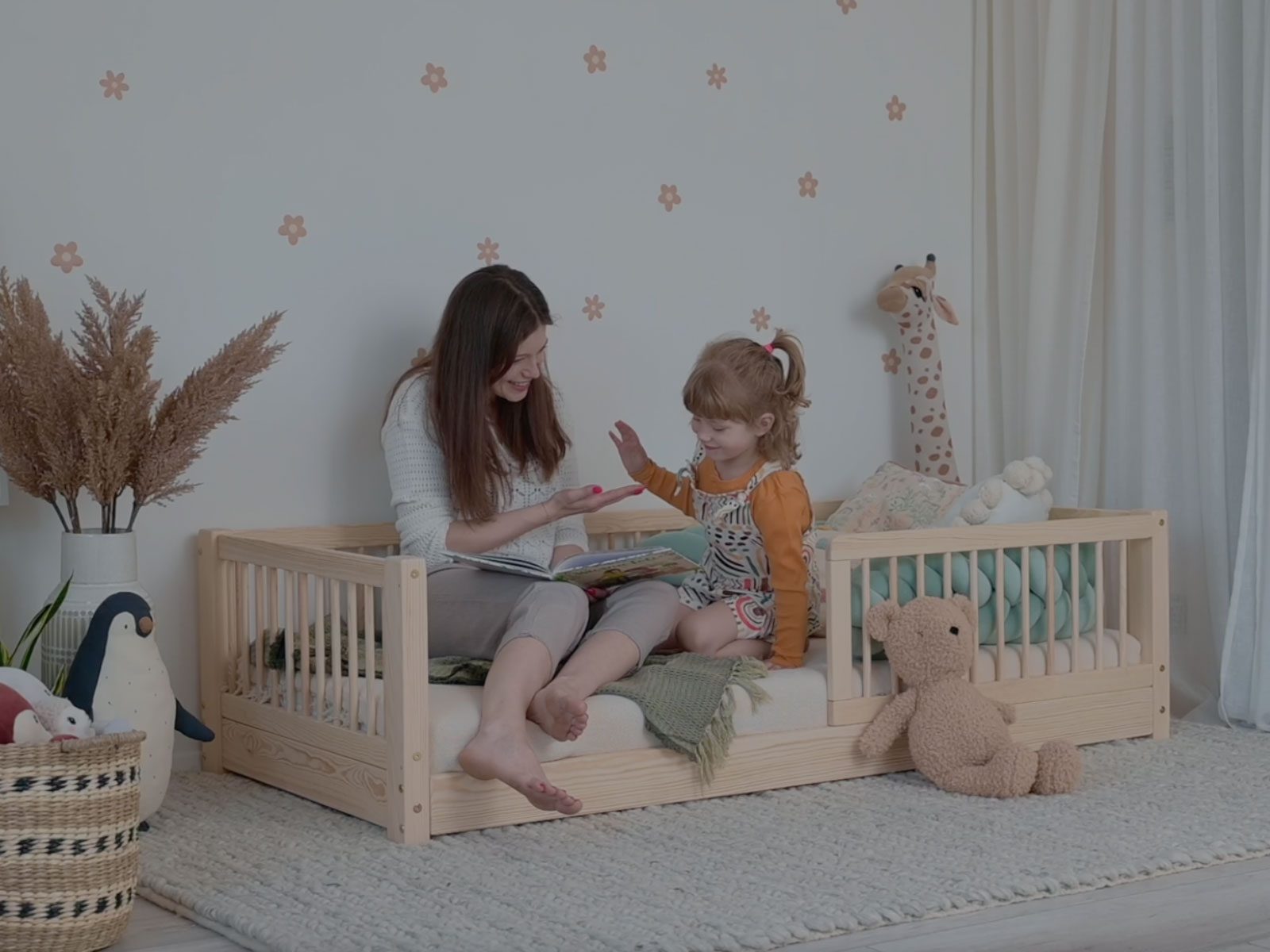 In the picture: Toddler Bed, Kids bed Moon, 160x80cm